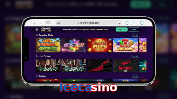 Main screen of Lcecasino ios page for PK players